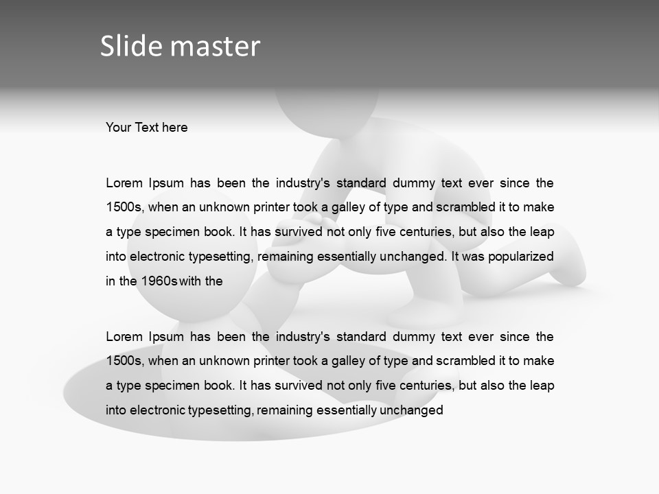 Communication Model Support PowerPoint Template