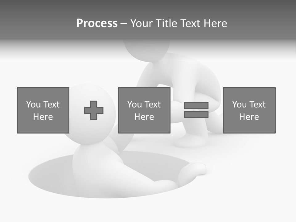 Communication Model Support PowerPoint Template