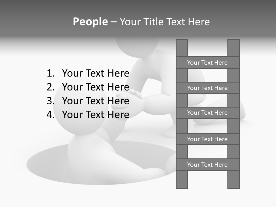 Communication Model Support PowerPoint Template