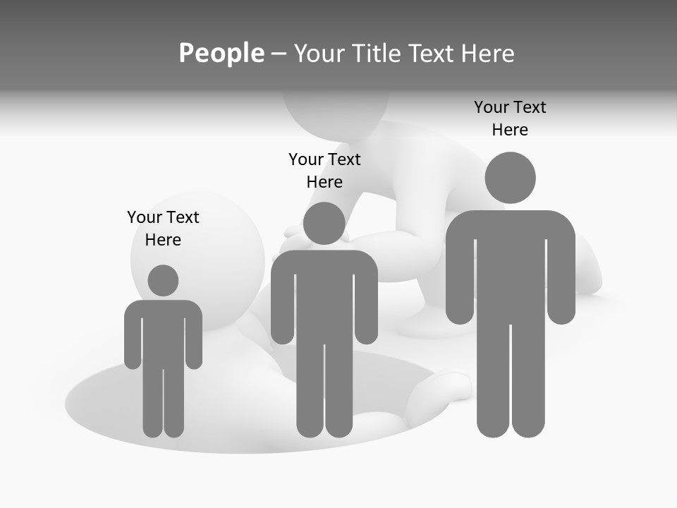 Communication Model Support PowerPoint Template