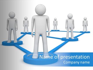 Link Space Screen PowerPoint Template