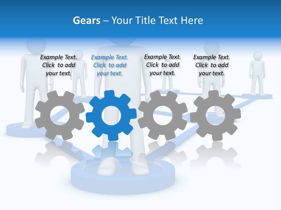 Link Space Screen PowerPoint Template