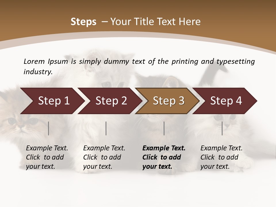 Furry Spotty Cat PowerPoint Template
