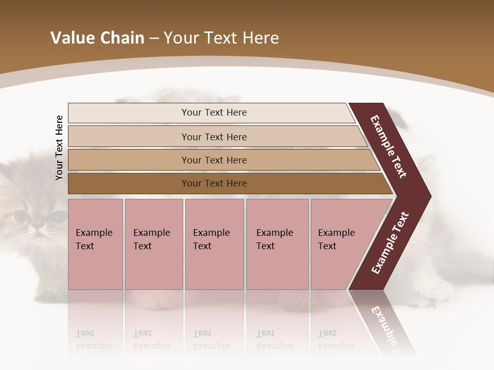 Furry Spotty Cat PowerPoint Template