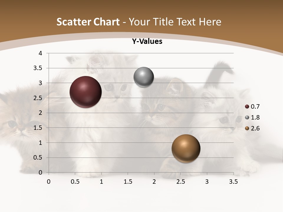 Furry Spotty Cat PowerPoint Template