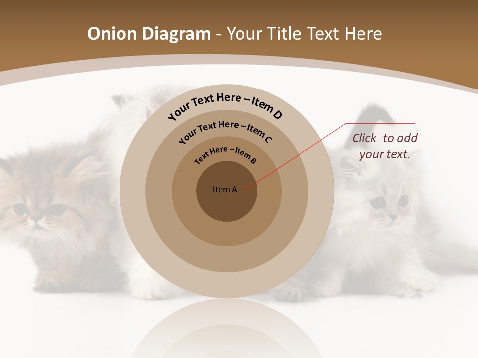 Furry Spotty Cat PowerPoint Template