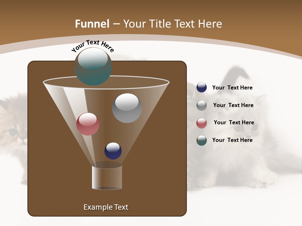 Furry Spotty Cat PowerPoint Template