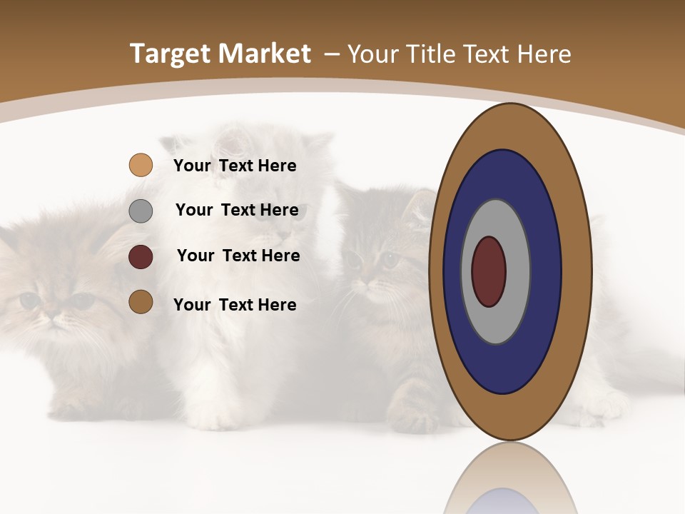 Furry Spotty Cat PowerPoint Template