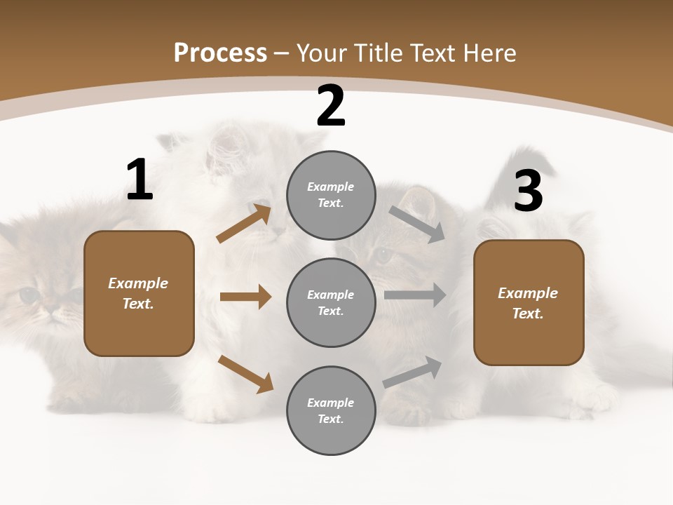 Furry Spotty Cat PowerPoint Template