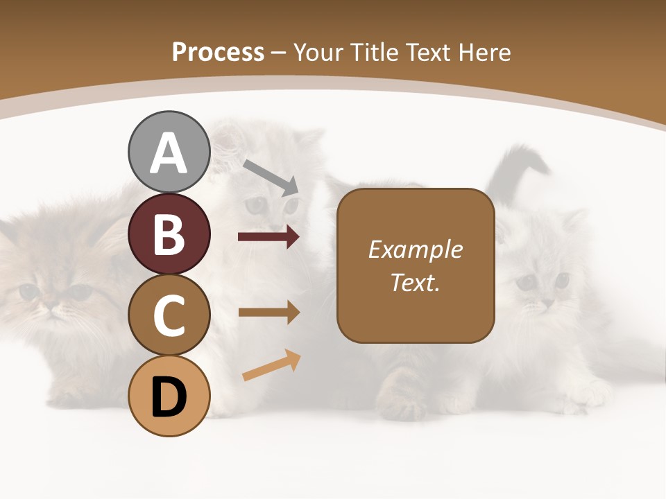 Furry Spotty Cat PowerPoint Template