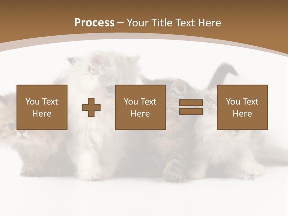 Furry Spotty Cat PowerPoint Template