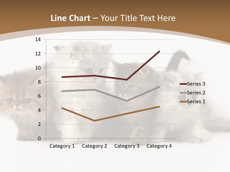 Furry Spotty Cat PowerPoint Template