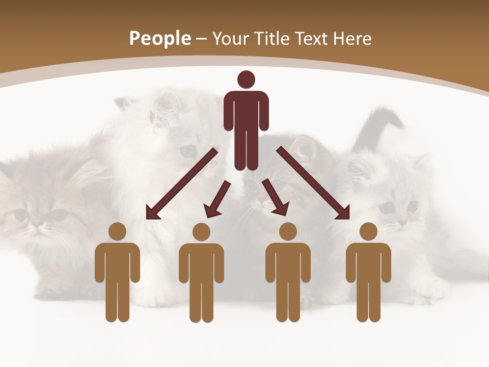 Furry Spotty Cat PowerPoint Template