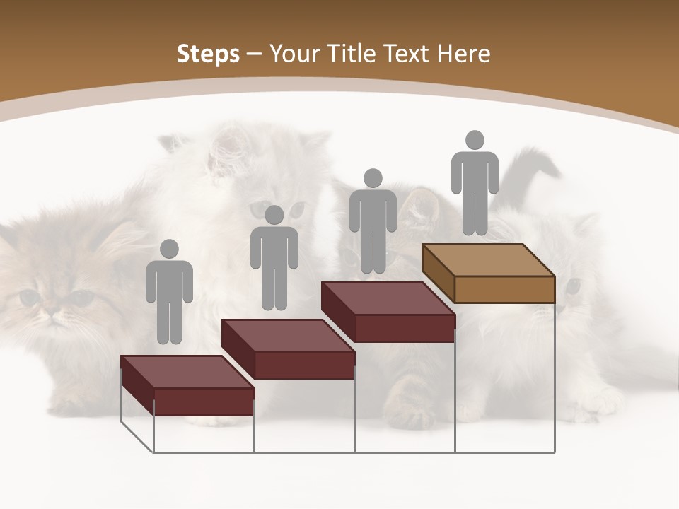 Furry Spotty Cat PowerPoint Template