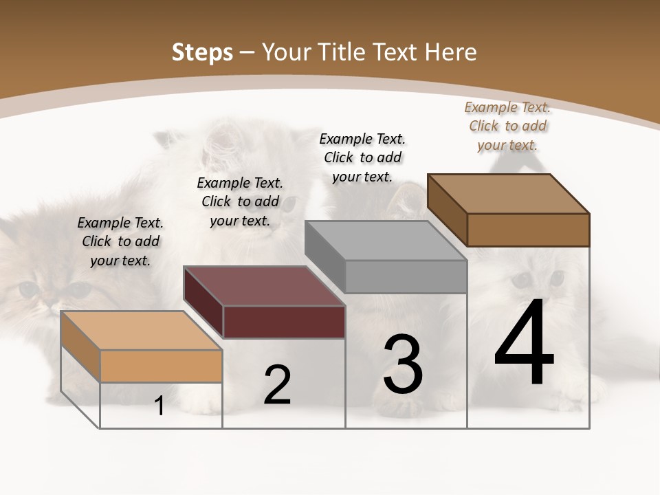 Furry Spotty Cat PowerPoint Template