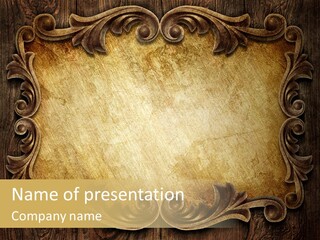 Image Plank Old PowerPoint Template