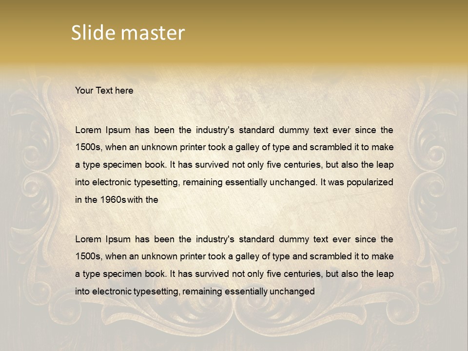 Image Plank Old PowerPoint Template