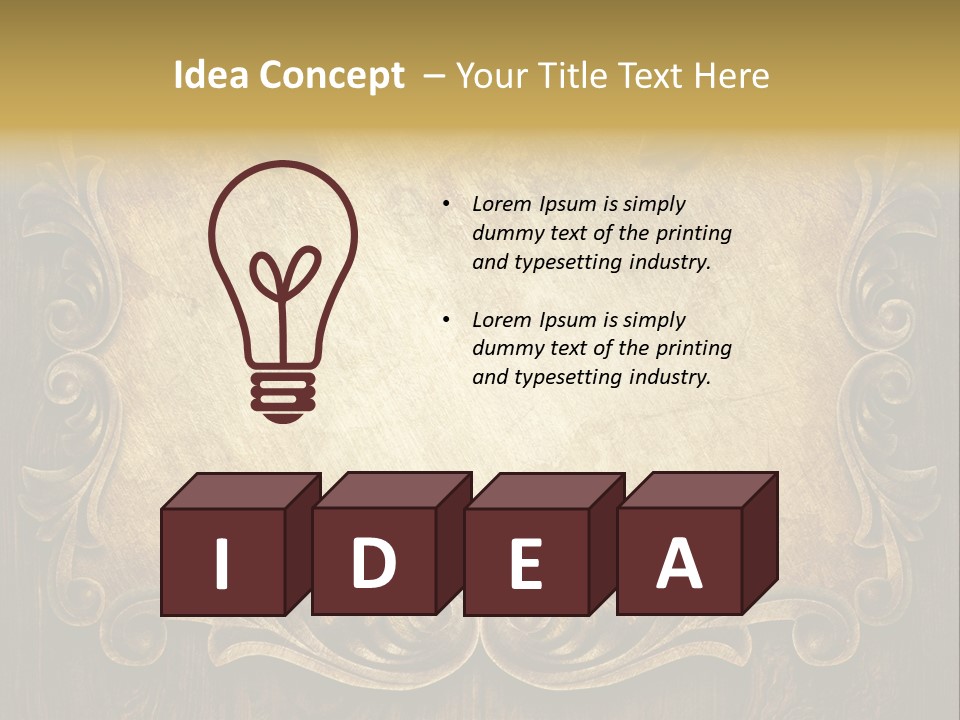 Image Plank Old PowerPoint Template