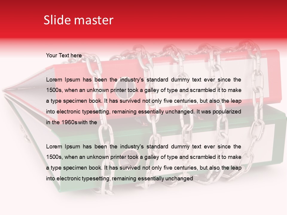 Binder Background Label PowerPoint Template