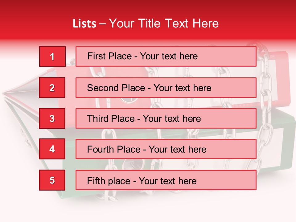 Binder Background Label PowerPoint Template