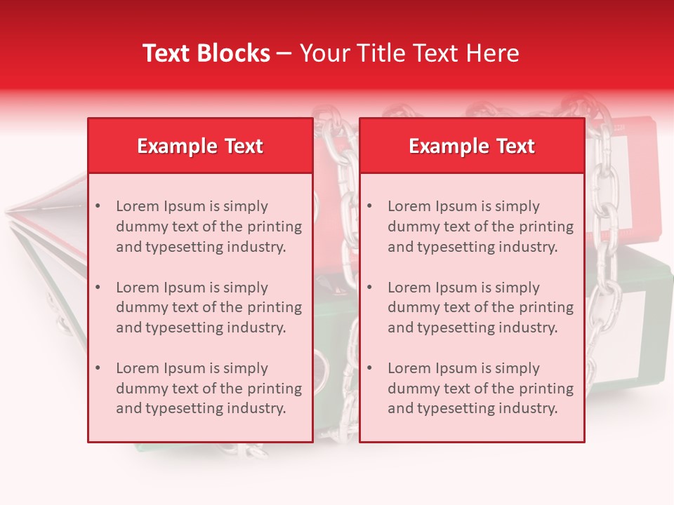 Binder Background Label PowerPoint Template