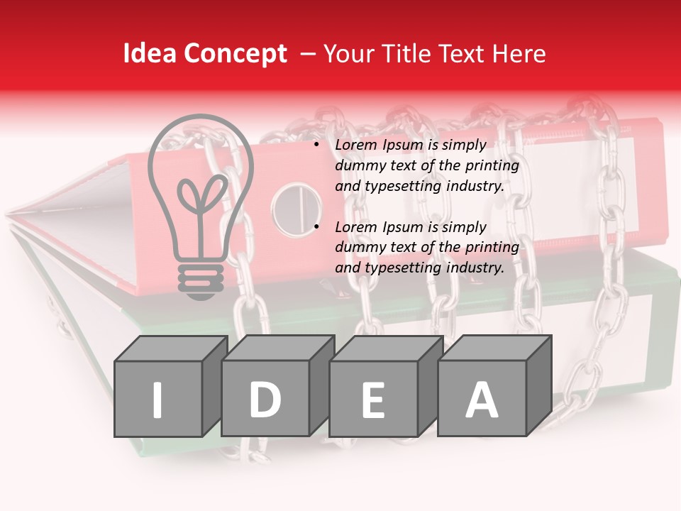 Binder Background Label PowerPoint Template