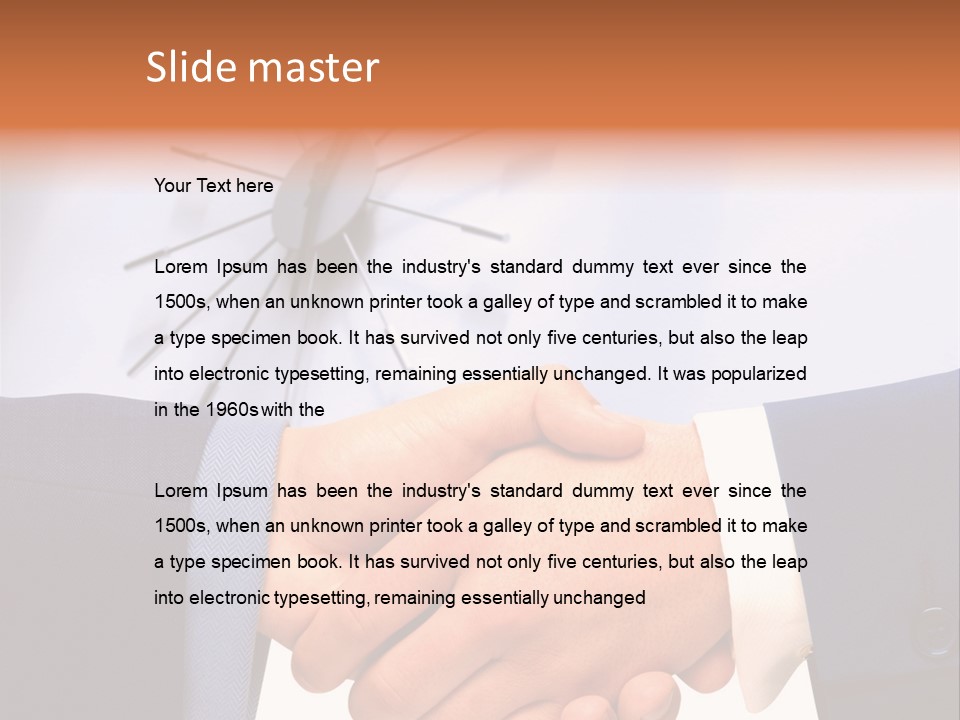 Greeting Cooperation Together PowerPoint Template