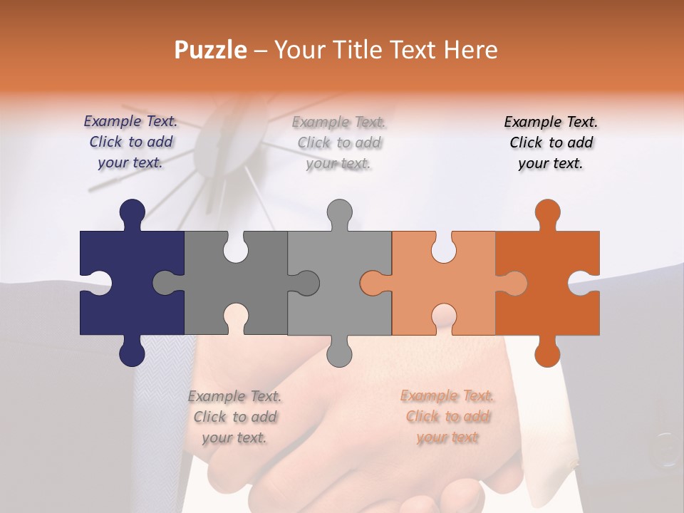 Greeting Cooperation Together PowerPoint Template