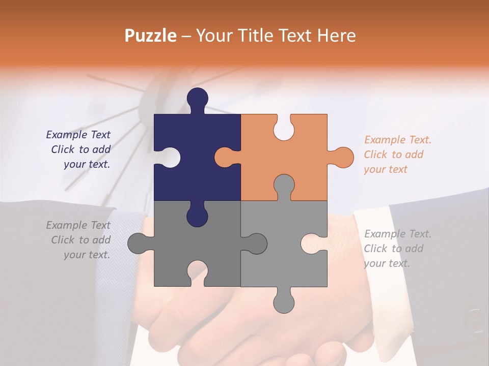 Greeting Cooperation Together PowerPoint Template
