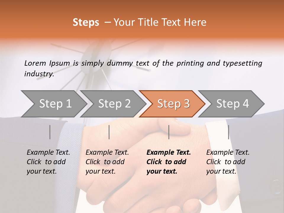 Greeting Cooperation Together PowerPoint Template