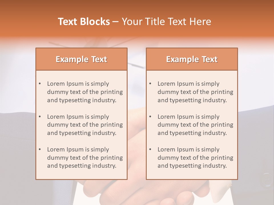 Greeting Cooperation Together PowerPoint Template