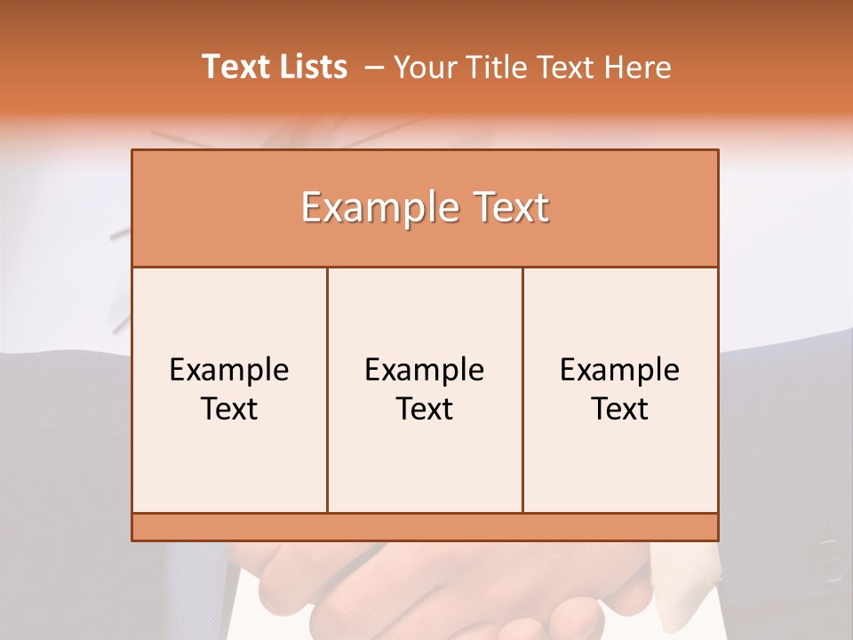 Greeting Cooperation Together PowerPoint Template