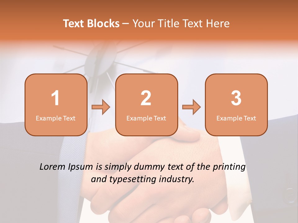 Greeting Cooperation Together PowerPoint Template