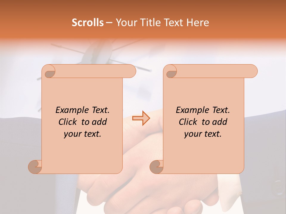Greeting Cooperation Together PowerPoint Template