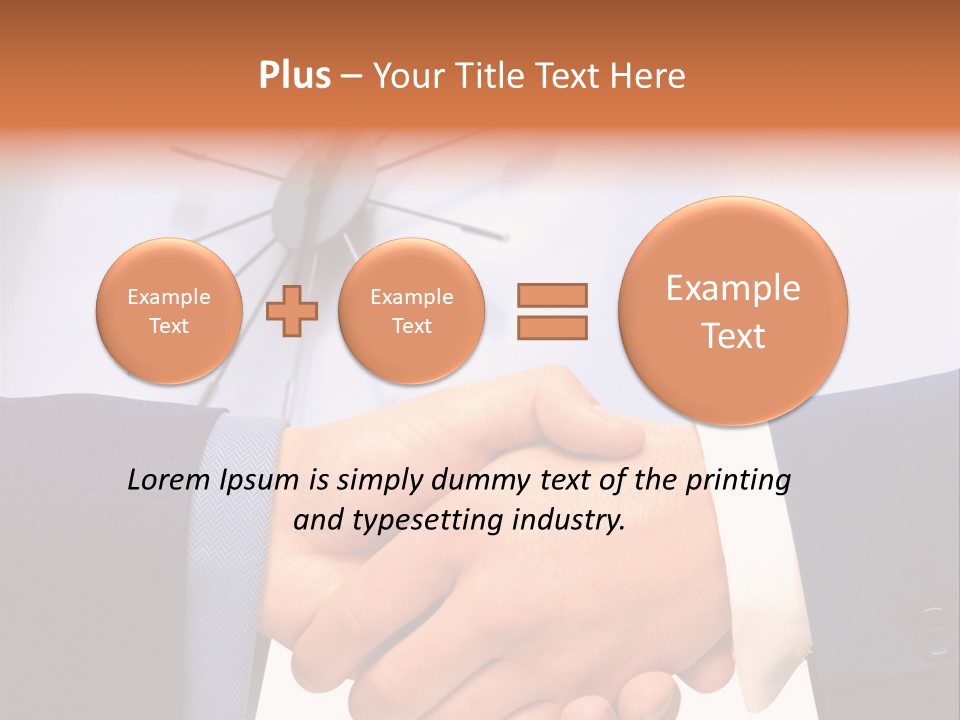 Greeting Cooperation Together PowerPoint Template