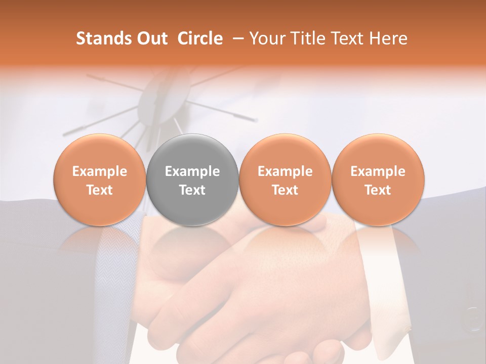 Greeting Cooperation Together PowerPoint Template