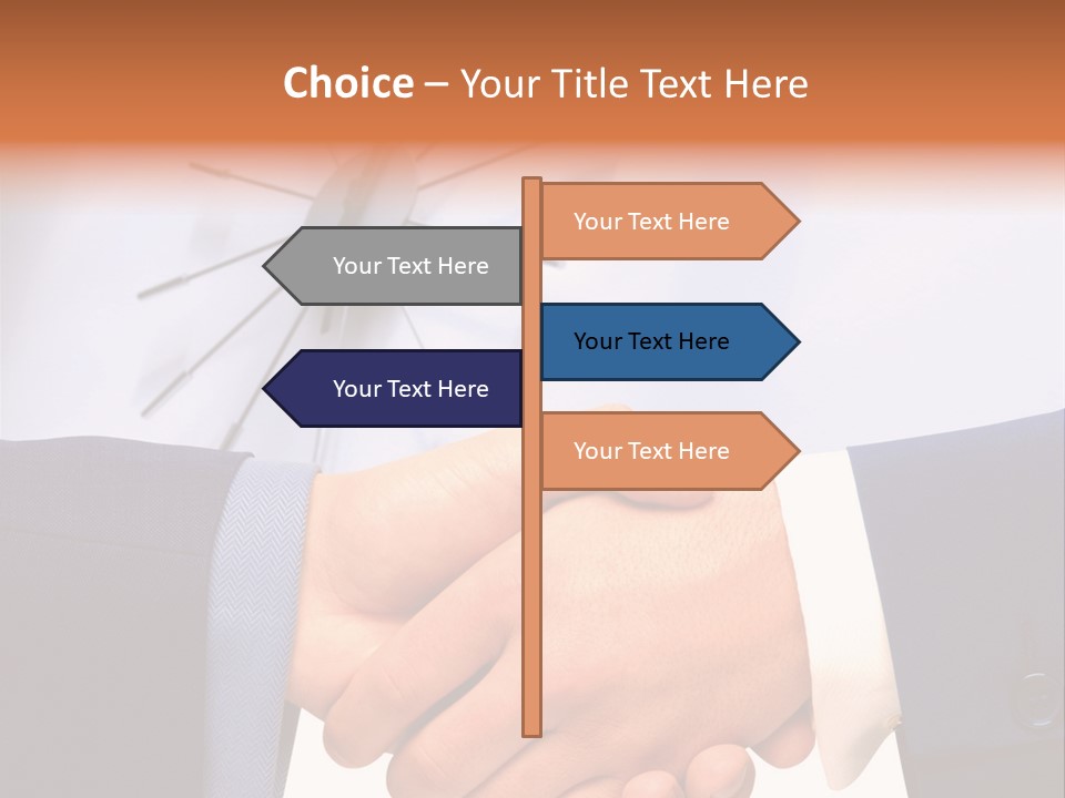 Greeting Cooperation Together PowerPoint Template