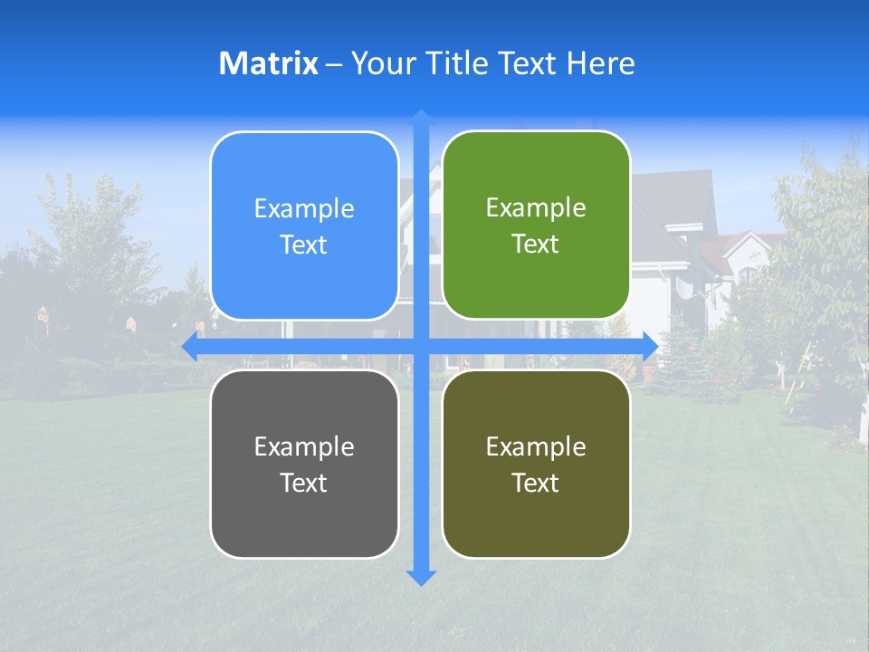 Estate Blue Wood PowerPoint Template