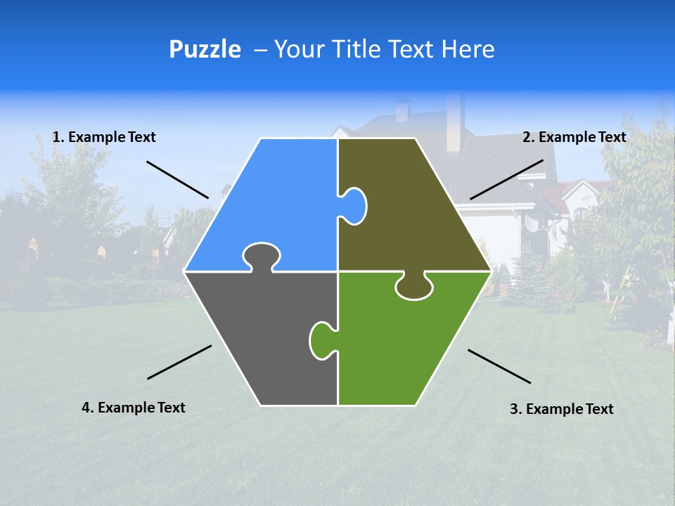 Estate Blue Wood PowerPoint Template