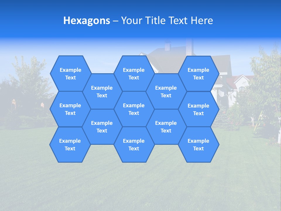 Estate Blue Wood PowerPoint Template