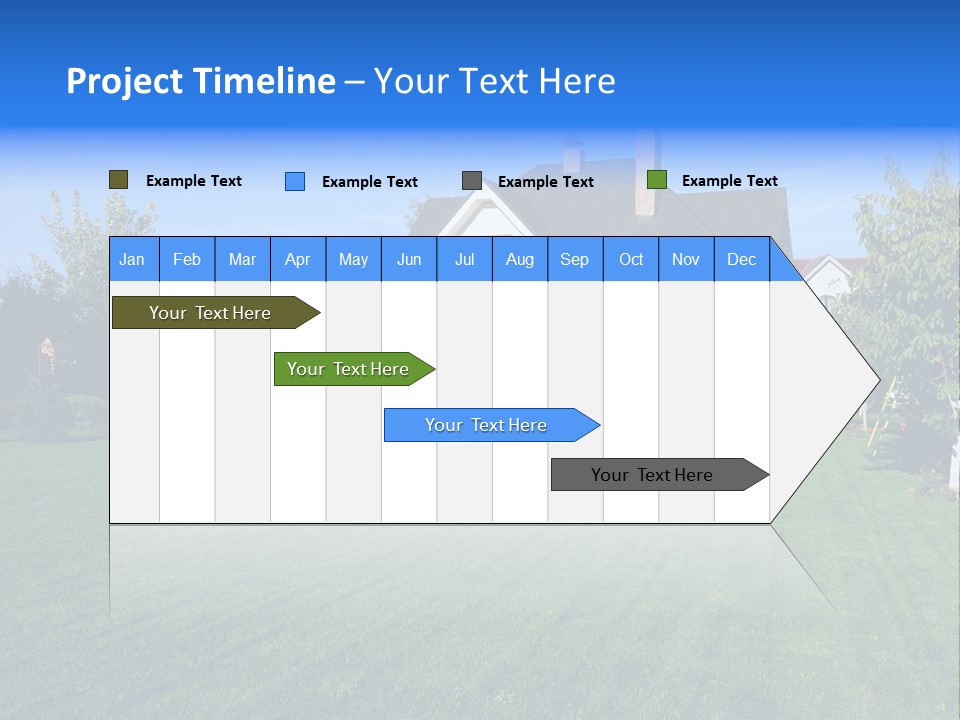 Estate Blue Wood PowerPoint Template