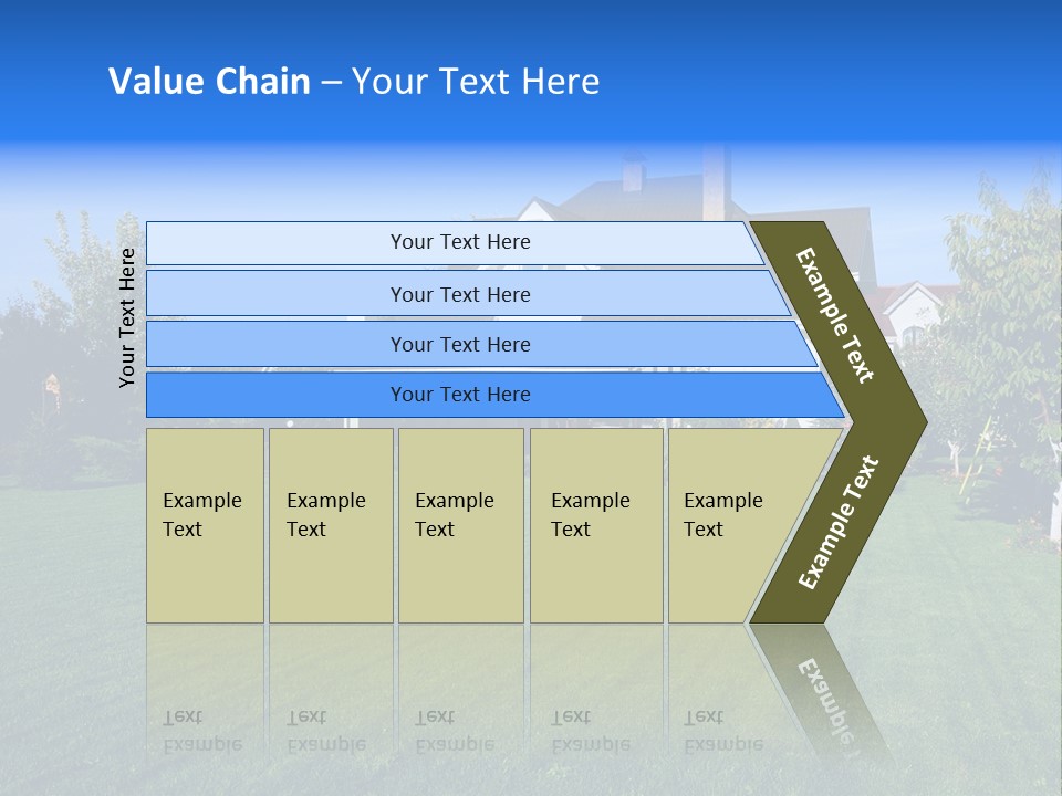 Estate Blue Wood PowerPoint Template