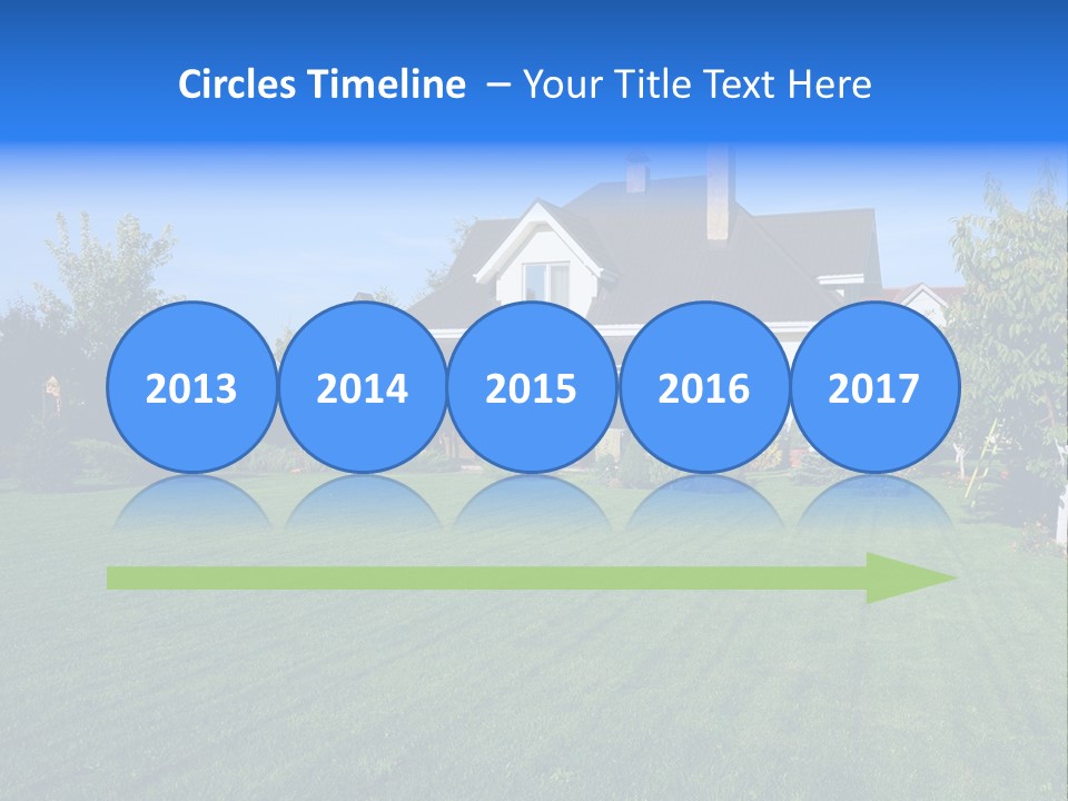 Estate Blue Wood PowerPoint Template