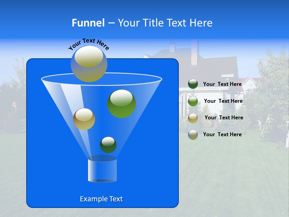 Estate Blue Wood PowerPoint Template