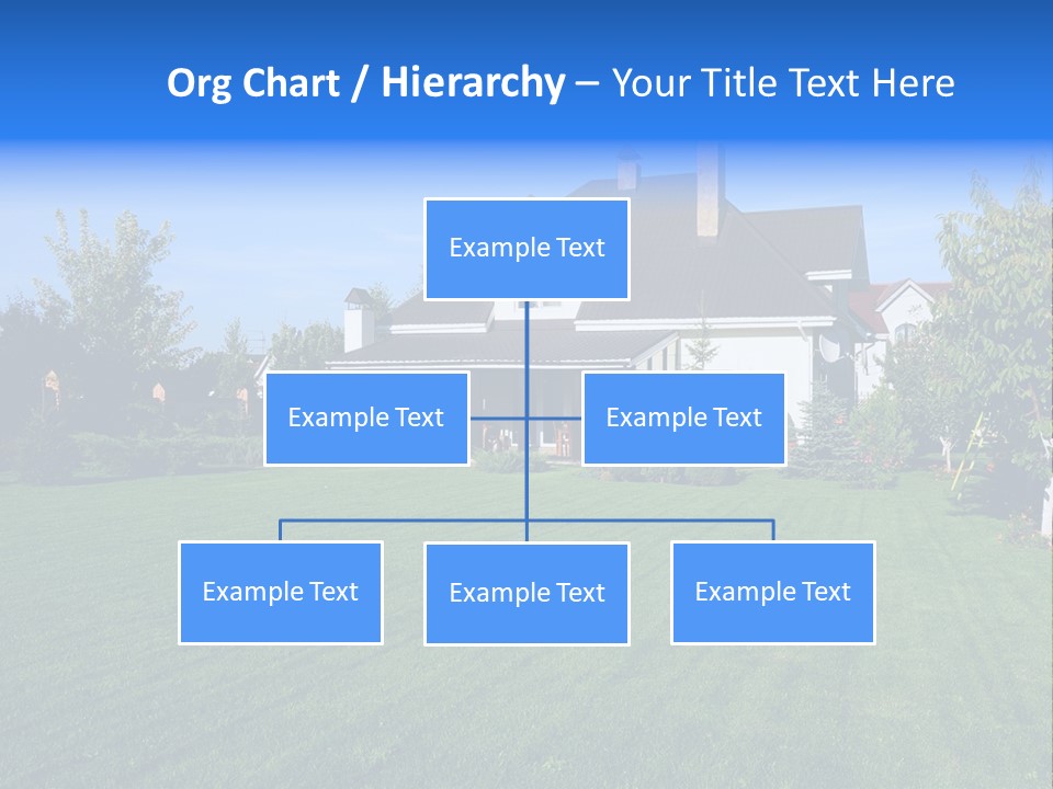 Estate Blue Wood PowerPoint Template