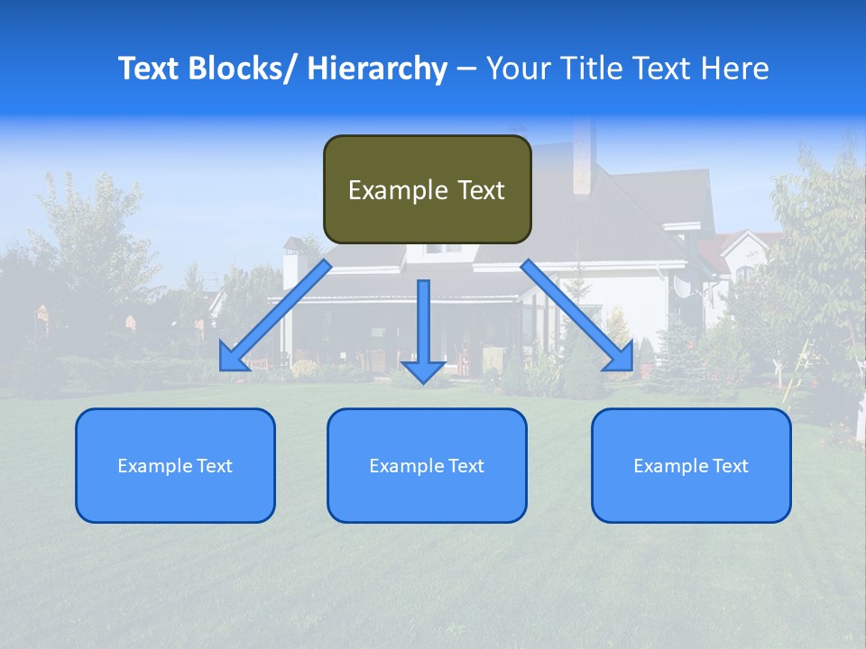 Estate Blue Wood PowerPoint Template