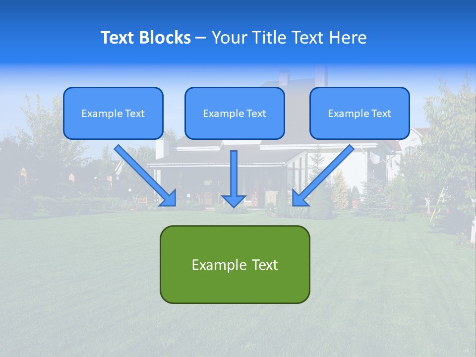 Estate Blue Wood PowerPoint Template
