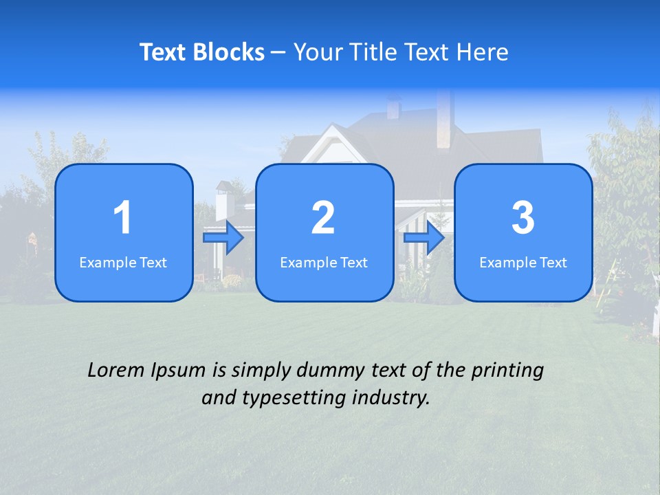 Estate Blue Wood PowerPoint Template