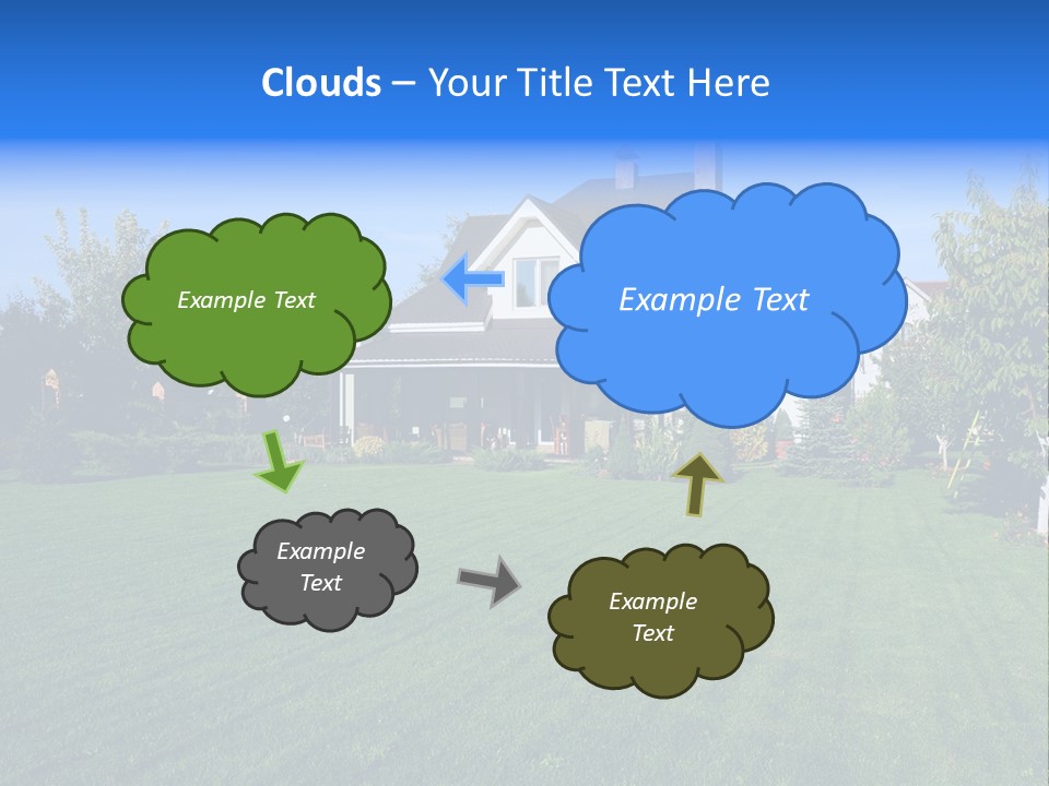 Estate Blue Wood PowerPoint Template