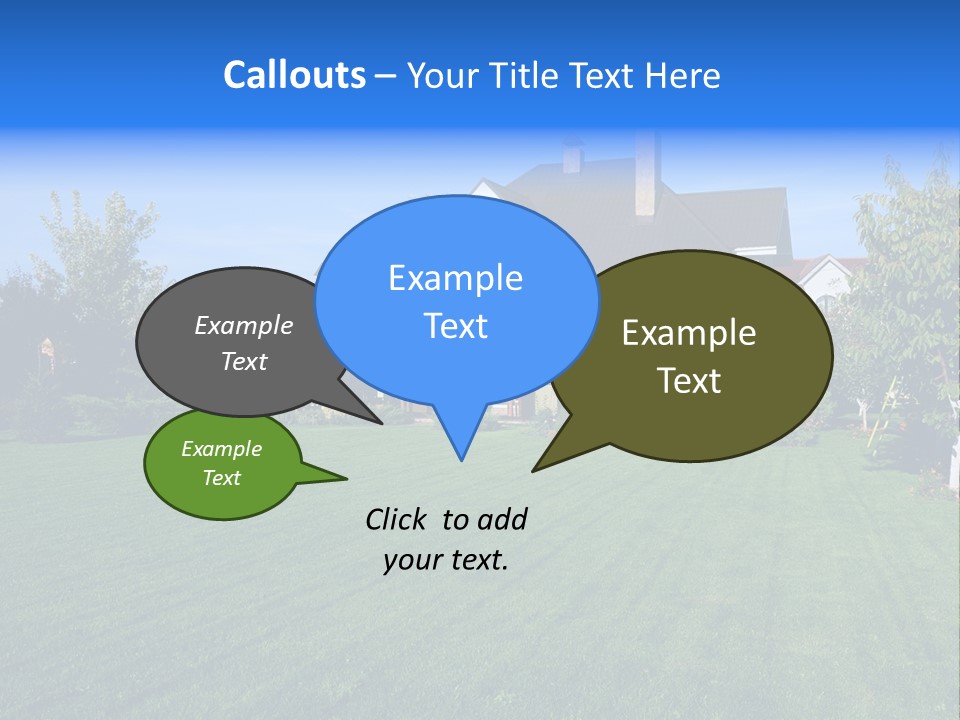 Estate Blue Wood PowerPoint Template
